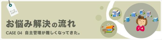 賃貸経営 お悩み解決の流れ 管理が難しくなった